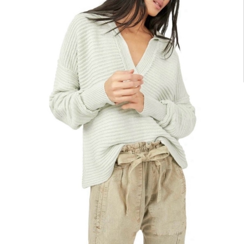 Free People Mint Sweater